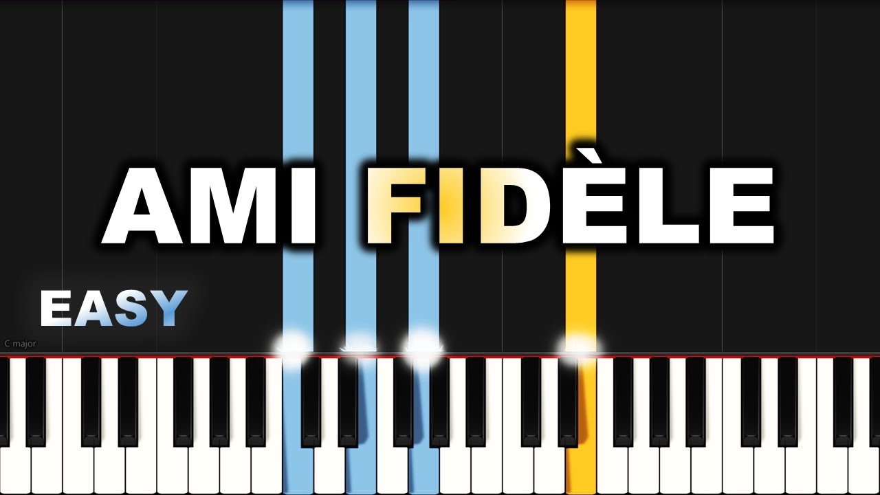 Jonathan C. Gambela - Ami fidèle | EASY PIANO TUTORIAL BY Extreme Midi