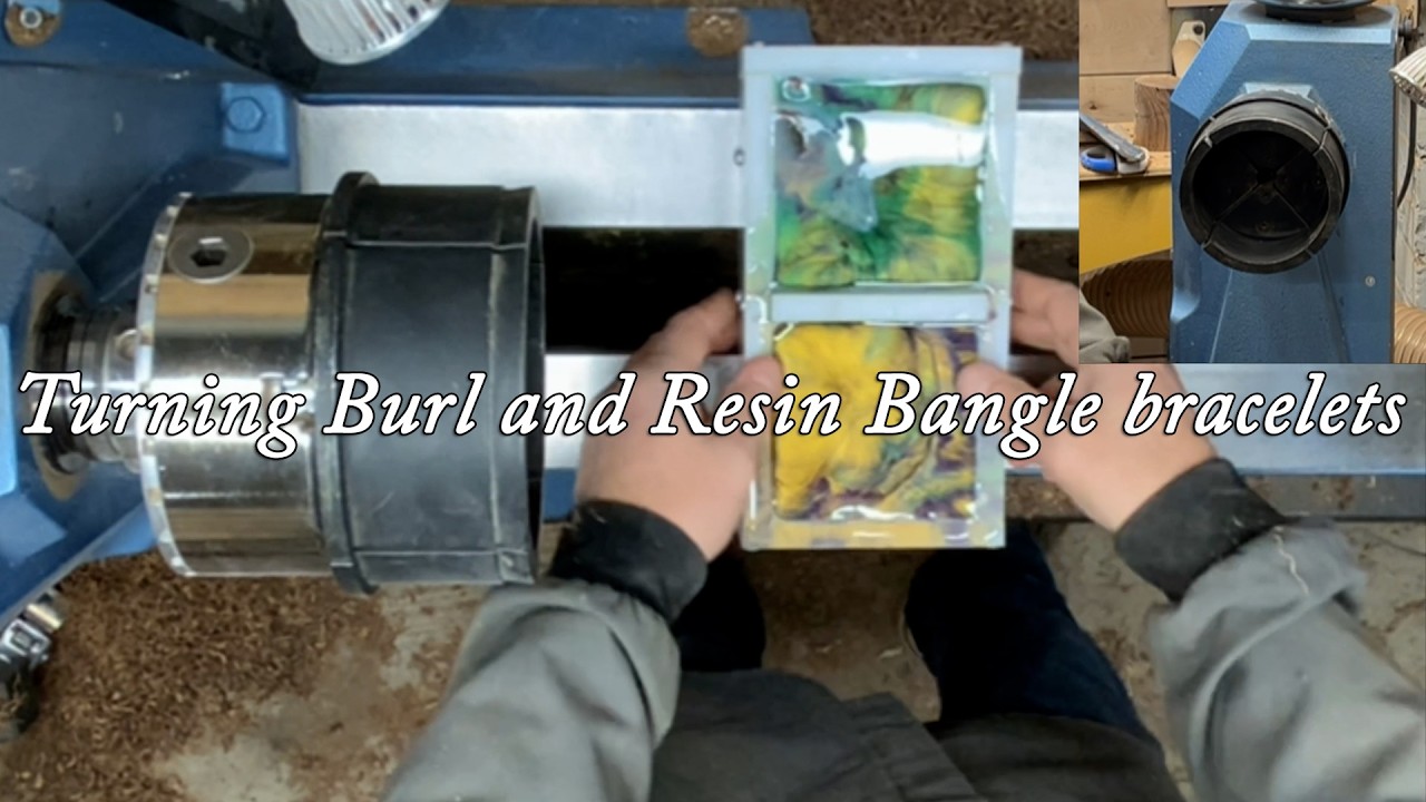 Hand Turning Bangel Bracelets on Wood Lathe