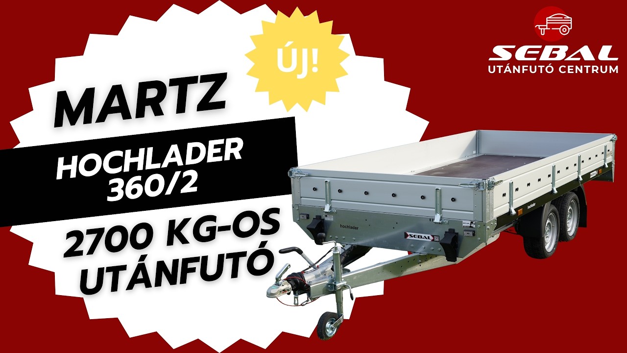 Új Holchlader 3602 C 2,7T utánfutó