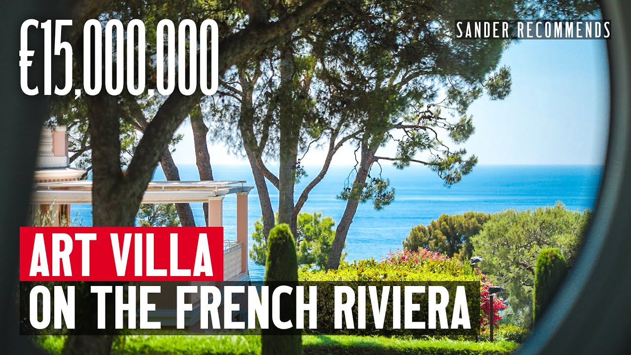 Inside €15,000,000 Art Villa in Saint-Jean-Cap-Ferrat on the French Riviera