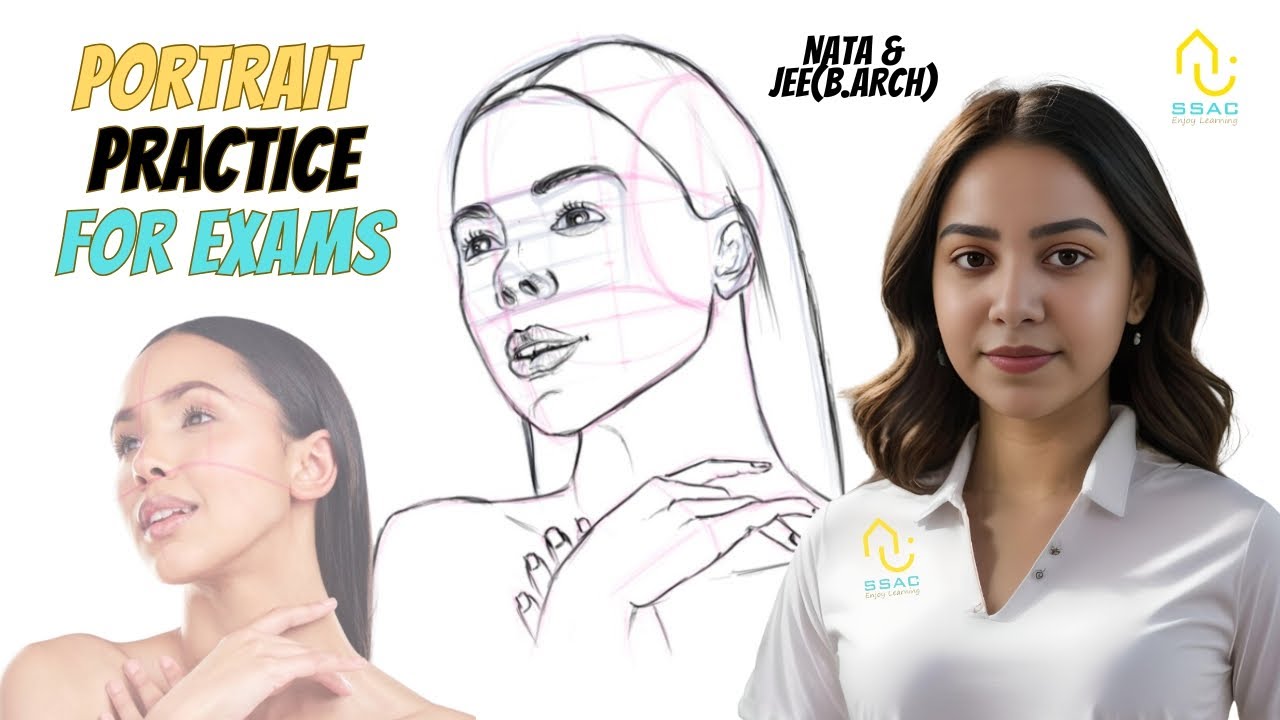 NATA & JEE(B.Arch) Drawing Practice | Portrait Drawing