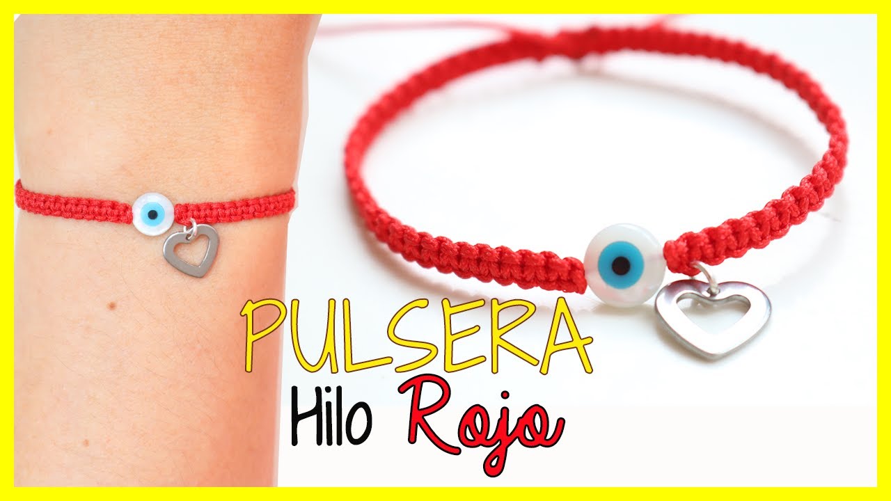 PULSERA HILO ROJO ❤ de la PROTECCION🧿 | Súper fácil