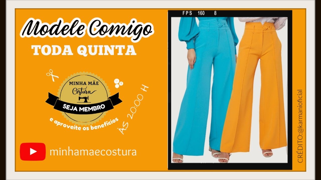 CALÇA CINTURA ALTA PANTALONA