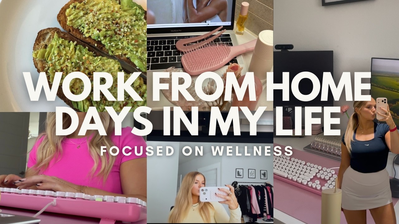 my healthy work from home routine | walking pad, pickleball, hot yoga & more