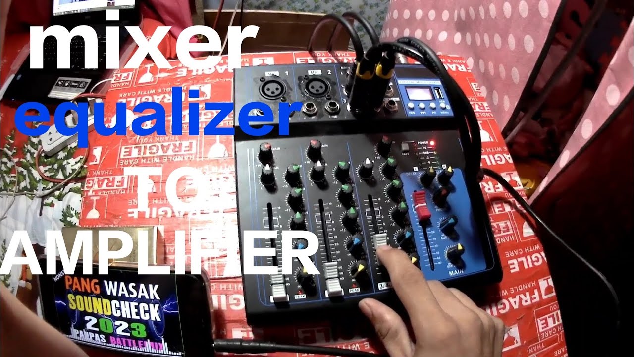 paano ikabit ang mixer equalizer sa konzert 502 amplifier | ershiel vlogs
