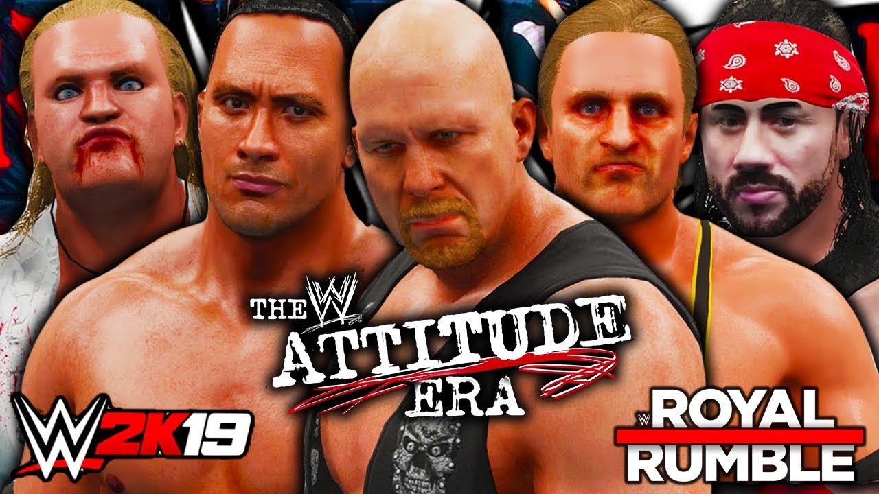 WWE 2K19 - 30 MAN ATTITUDE ERA ROYAL RUMBLE!!
