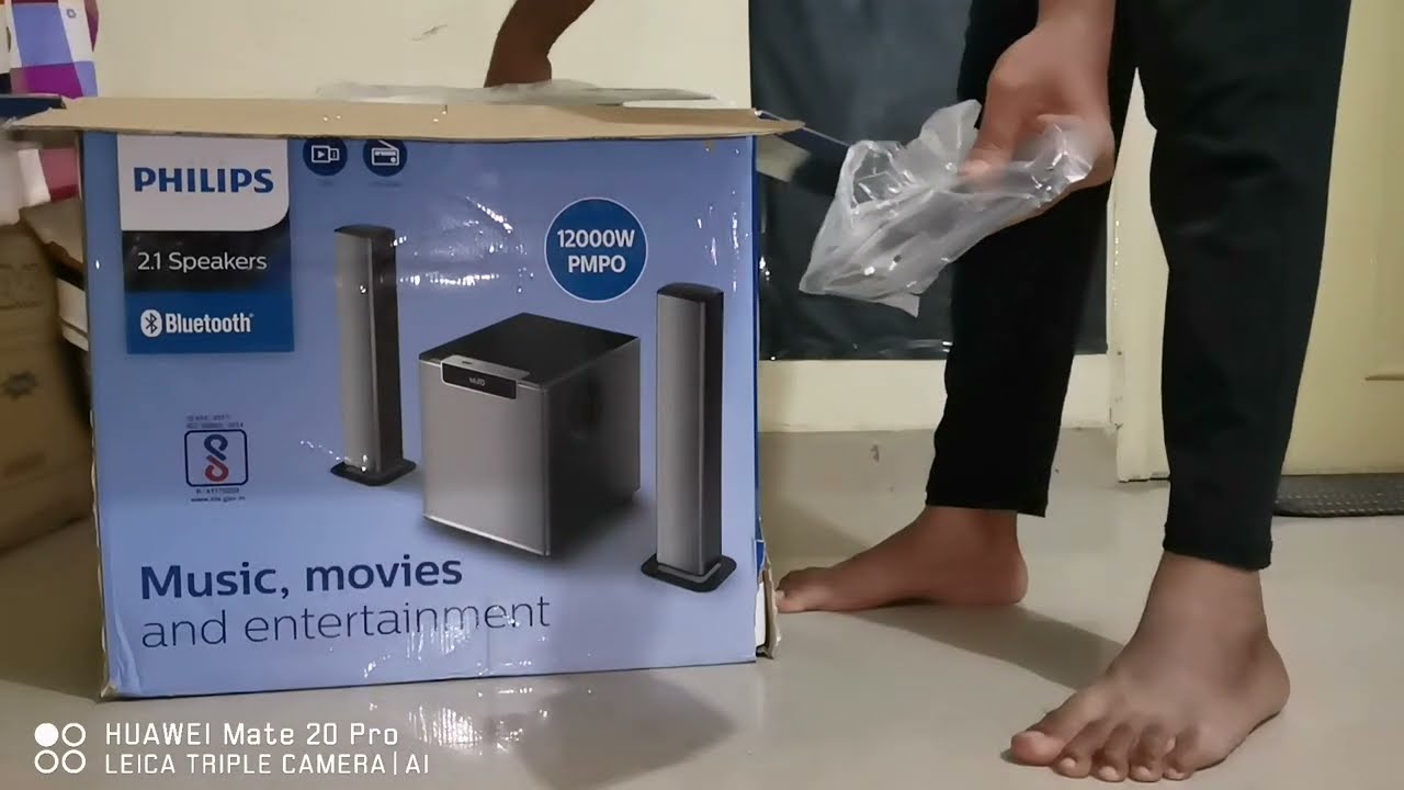 philips MMS2220B unboxing 120w rms with 8
