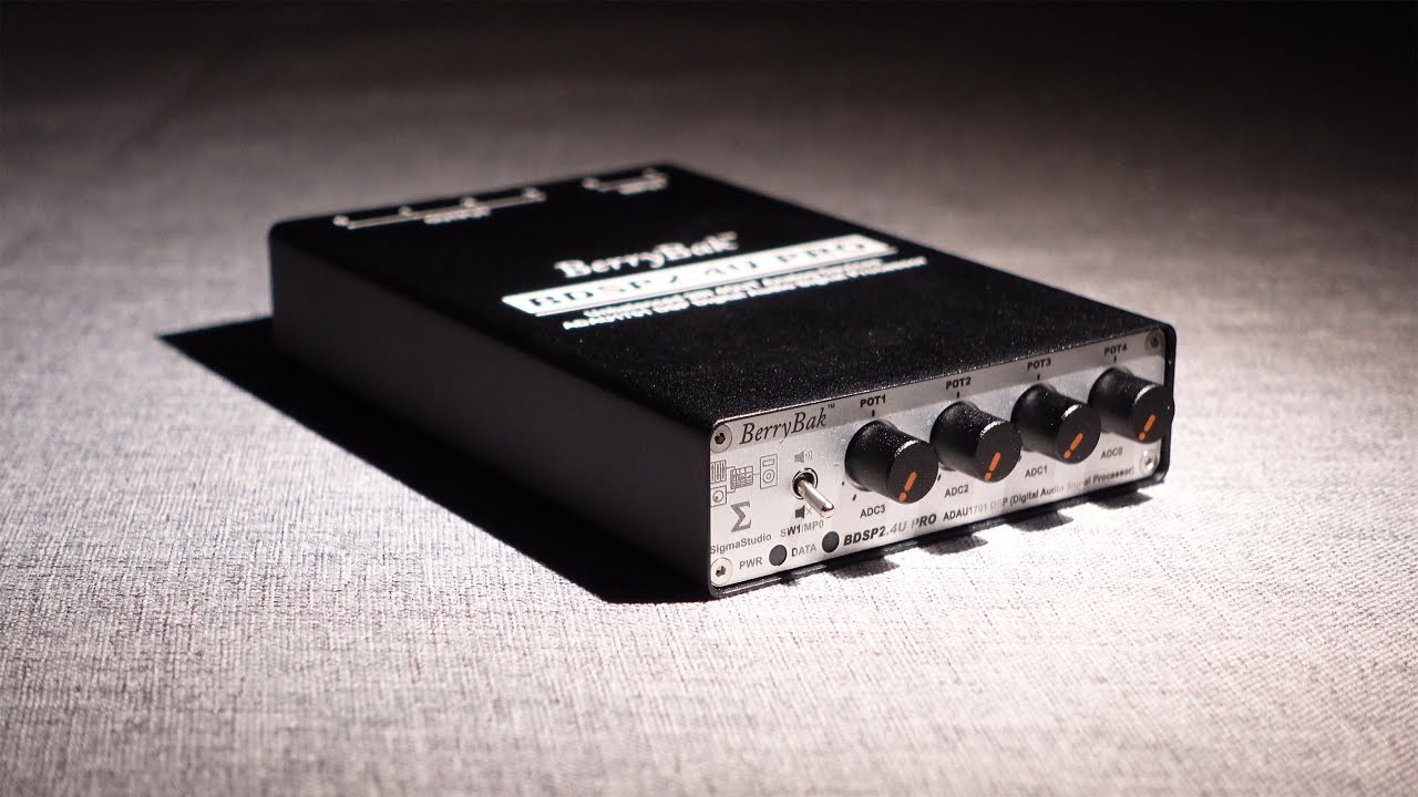 BDSP2.4U Pro 2-In 4-Out ADAU1701 DSP Preamp Digital 2-Way Crossover with Independent ADC&DAC