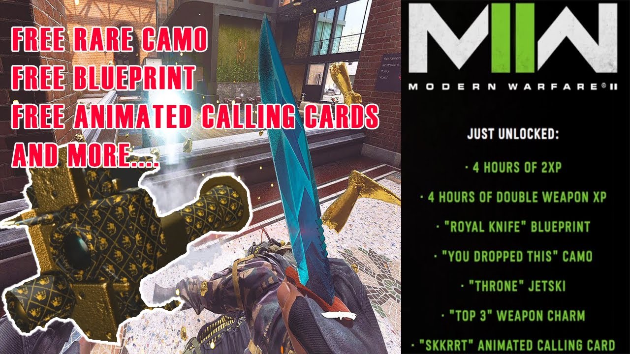 Get CDL Champ Rewards For Free  |  Rare Camo  |  Free Blueprint  |  Animated Calling Cards