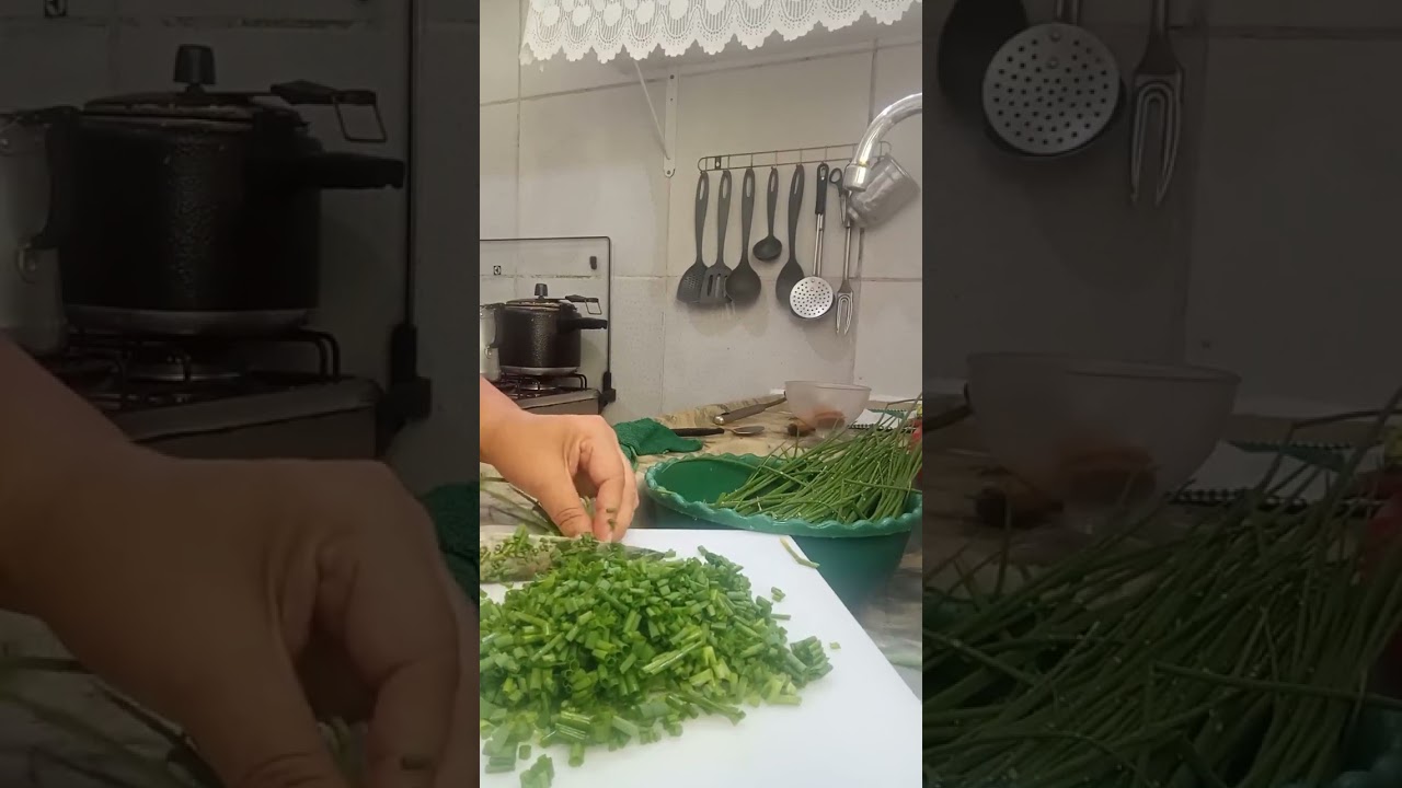   cheiro verde fresquinho da horta,bora lá preparar o almoço 😋