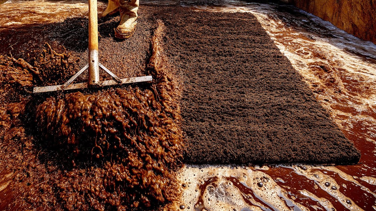Carpet cleaning satisfying ASMR video/ Removing black dirt from shag rug