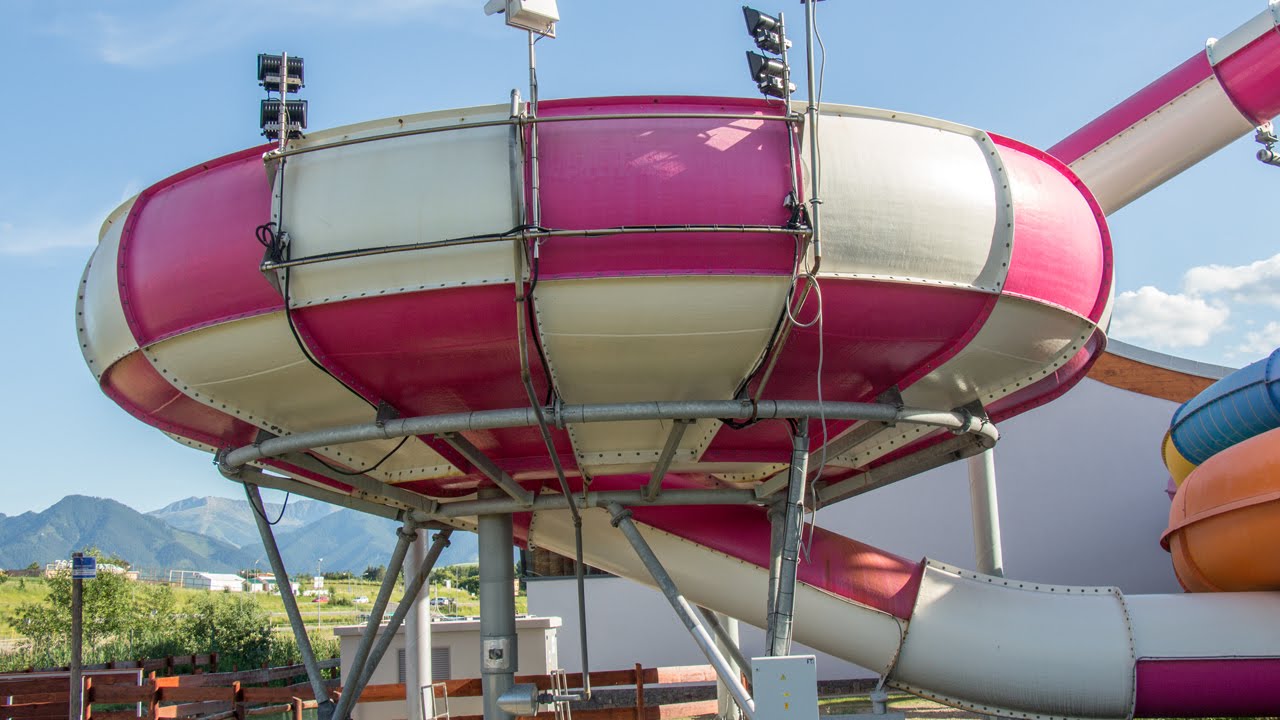 Tatralandia Aquapark - Tornado | Super Crater Bowl Waterslide Onride POV
