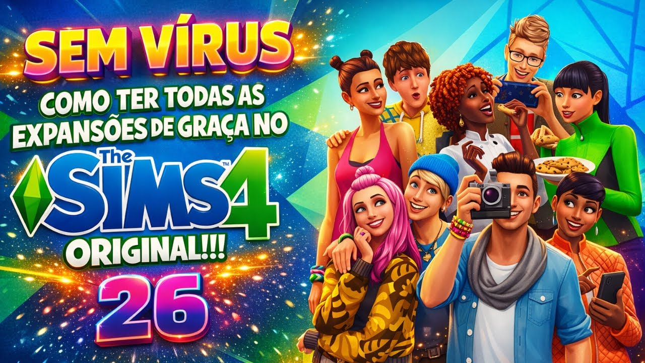 COMO JOGAR THE SIMS 4 COM TODAS AS EXPANSÕES GRÁTIS   ATUALIZADO 2026