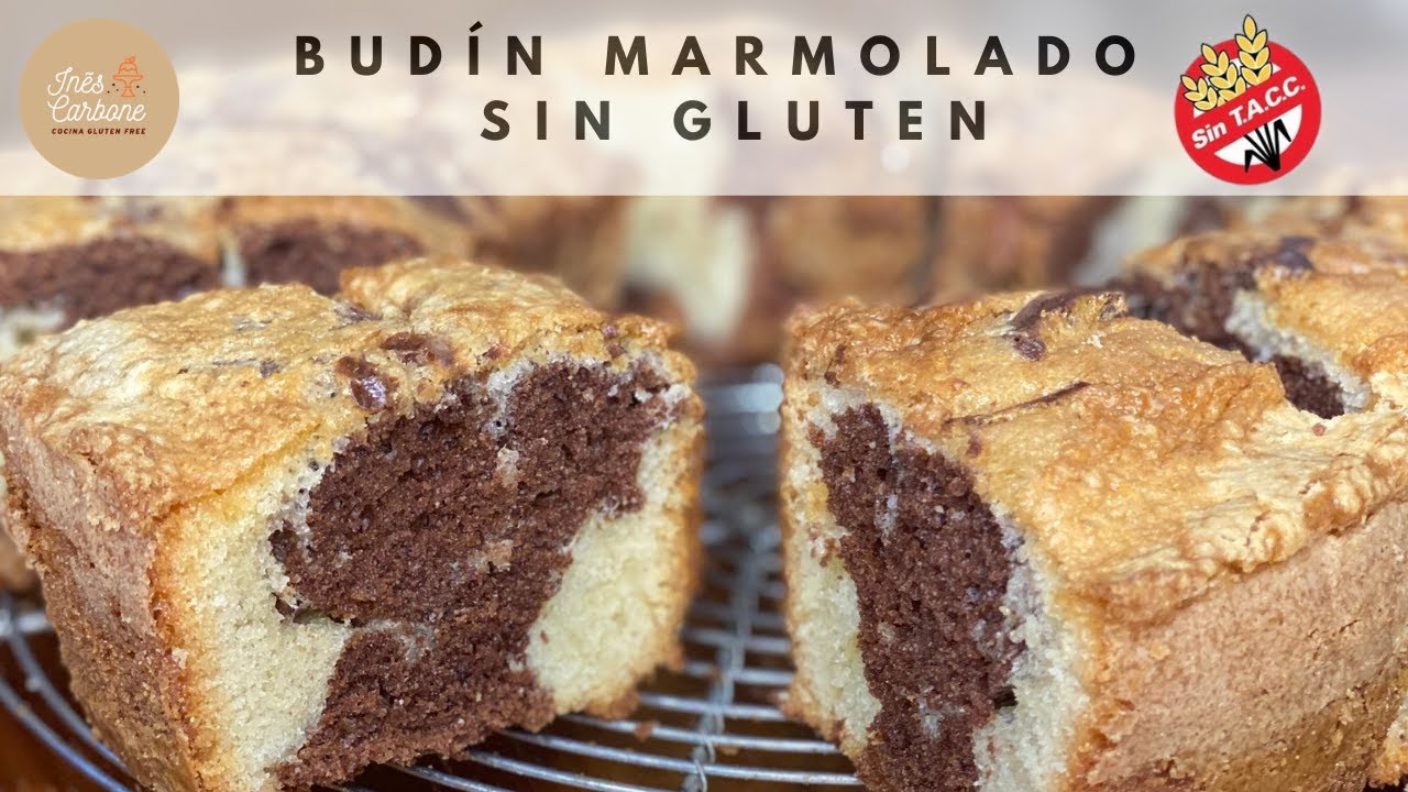 BUDÍN MARMOLADO SIN GLUTEN, SIN LACTEOS
