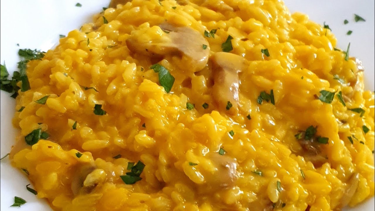 Donne in cucina  RICETTA BIMBY TM6  RISOTTO FUNGHI E ZAFFERANO  SEMPLICE E  VELOCE