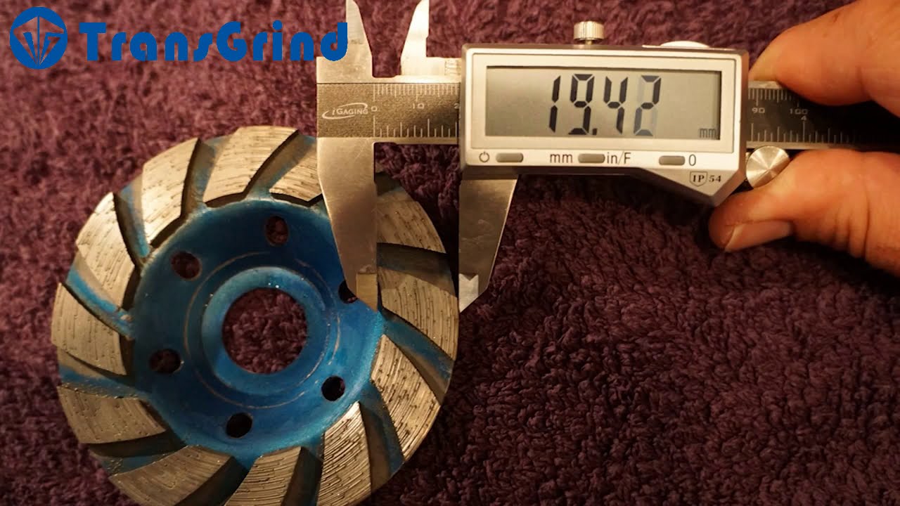 4 inch Concrete Turbo Diamond Grinding Cup Wheel Product Review
