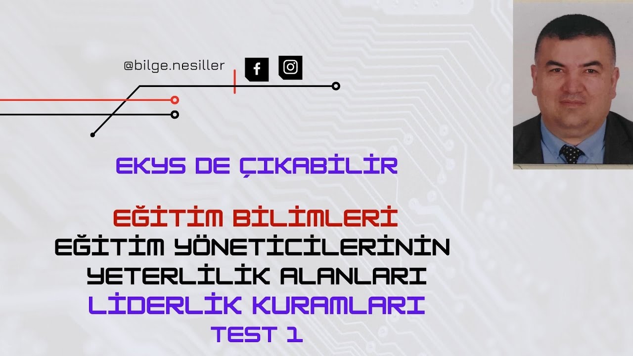 EKYS'DE ÇIKABİLİR - EĞİTİM YÖNETİCİLERİNİN YETERLİLİK ALANLARI - LİDERLİK KURAMLARI TEST 1