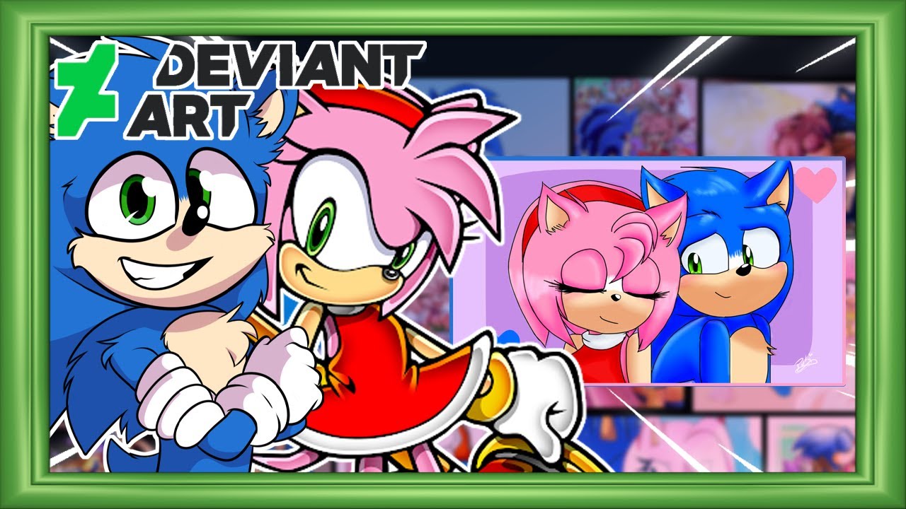 Movie Sonic & Amy Visit Deviant Art - SPICY SONAMY?!?!