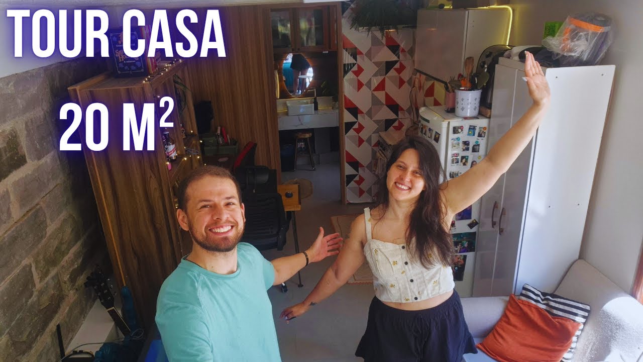 Tour da nossa nova casa pequena e temporária 🏡 | Preparando-nos para viver em um motorhome!