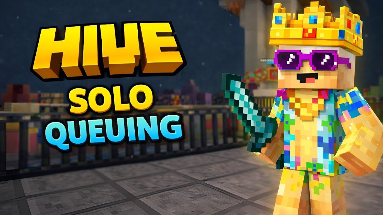 1v4 EVERY GAME?! Solo Queuing Squads | Hive Bedwars