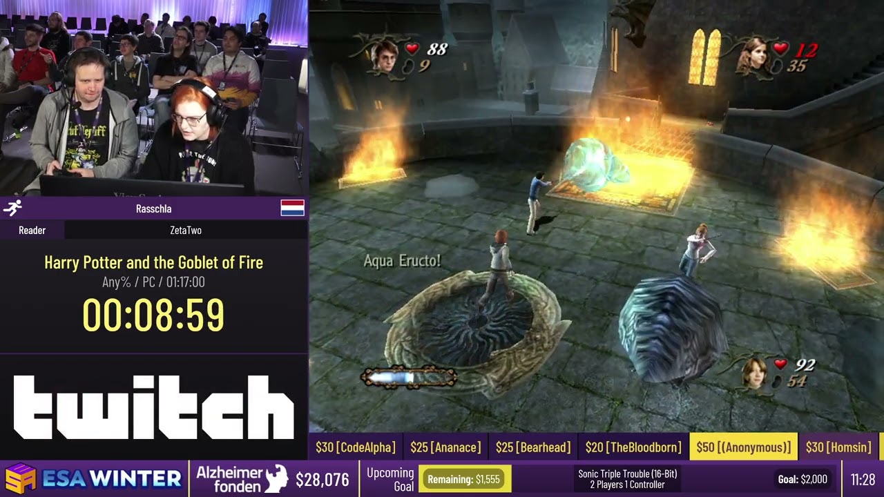 Harry Potter and the Goblet of Fire [Any%] by Kaethil and Rasschla - #ESAWinter23