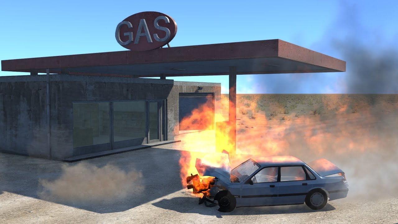 Gas Station Accidents | BeamNG.drive