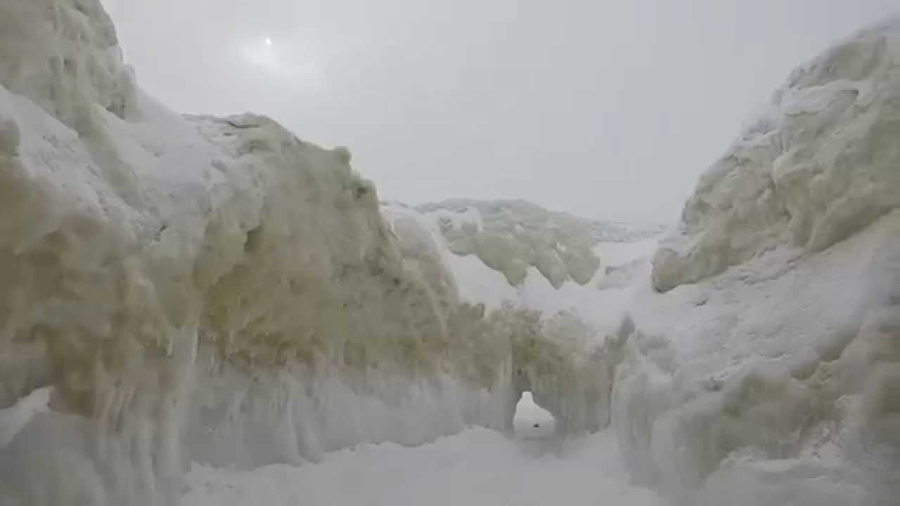 Lake Michigan Ice Caves Pere Marquette Muskegon MI 2015