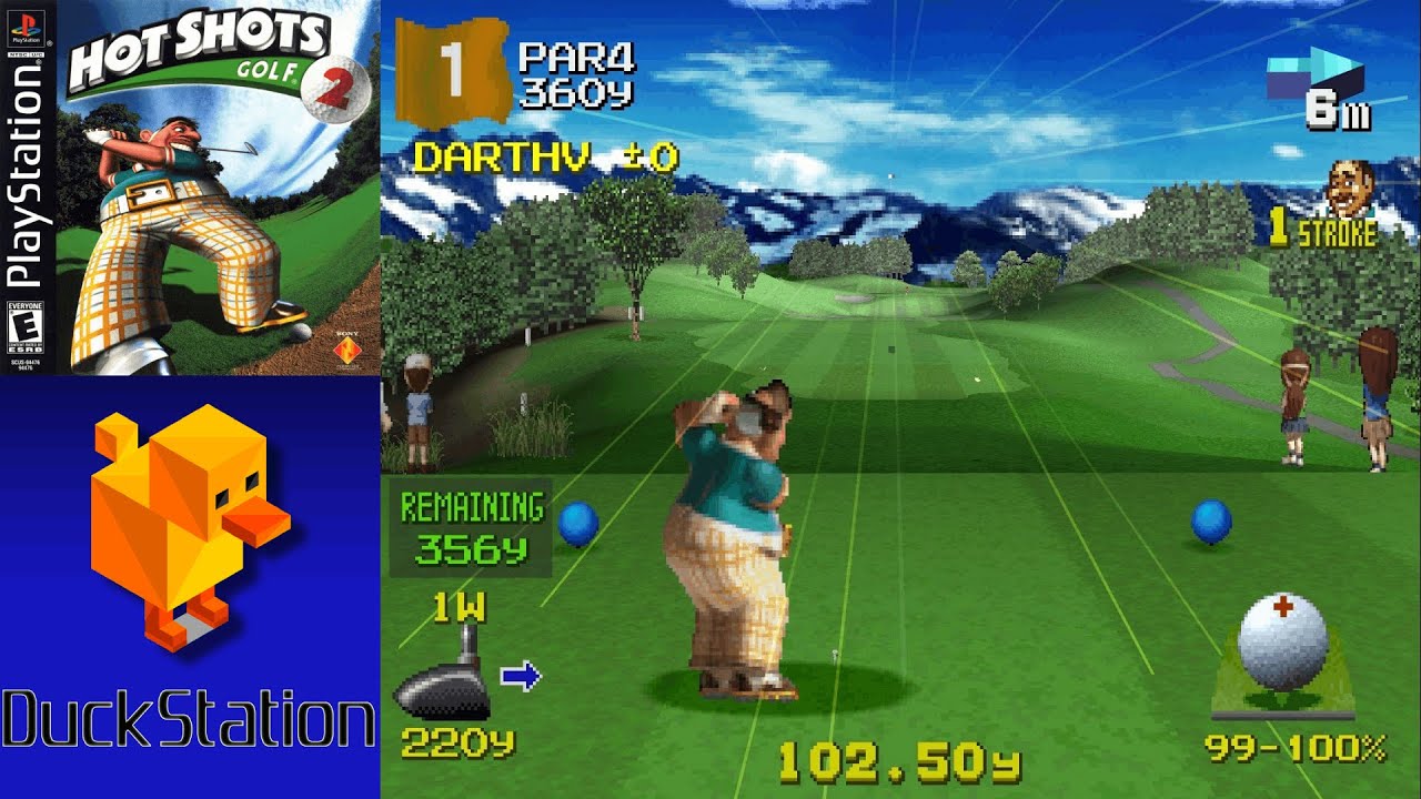 Hot Shots Golf 2 (1999) - DuckStation emulator: 1080p, perspective correction - PSX games 9