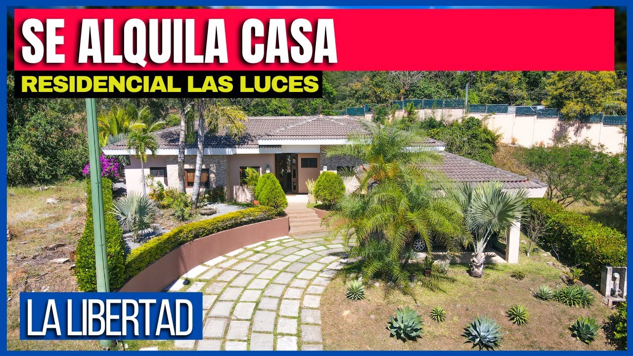SE ALQUILA CASA EN RESIDENCIAL LAS LUCES / PRECIO DE ALQUILER $1,900 DOLARES MENSUALES