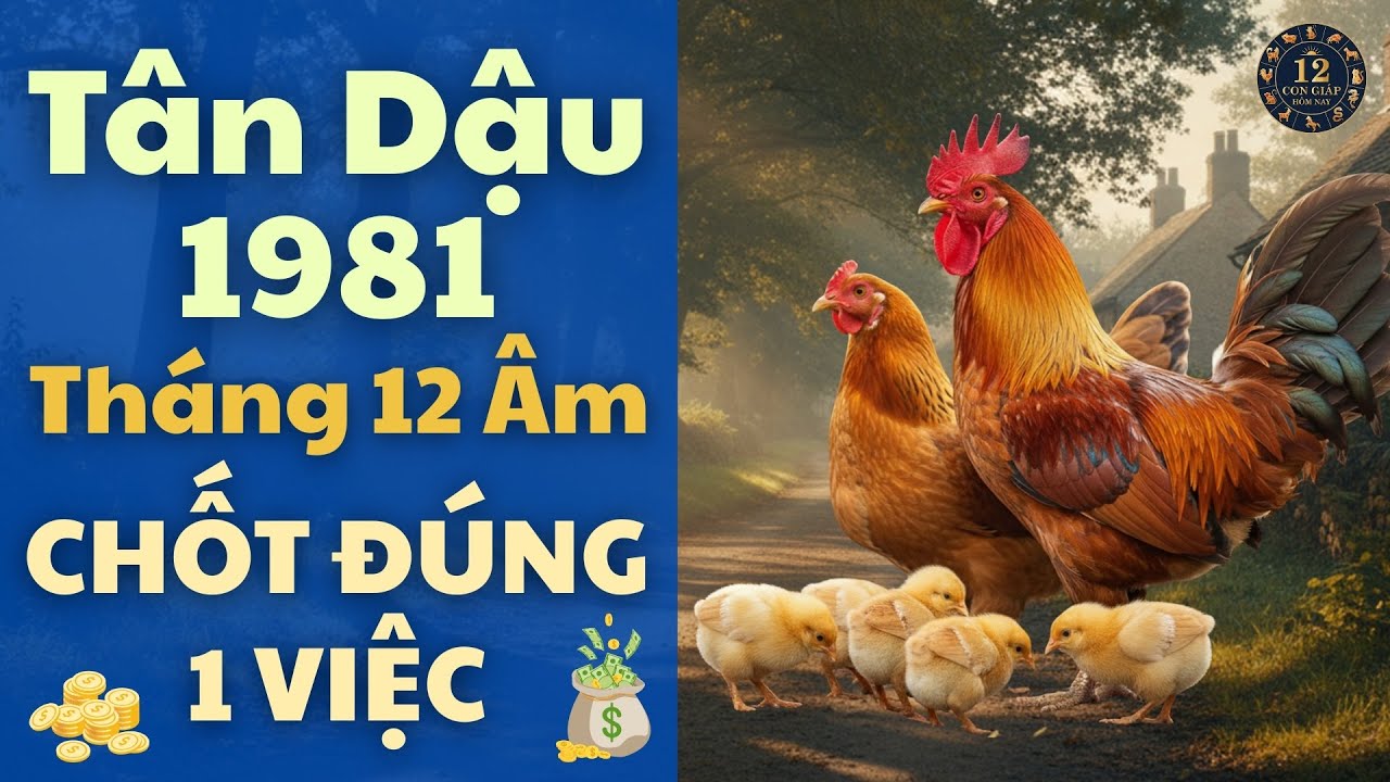 🐓 Tân Dậu 1981 – Tháng 12 Âm 2025: Chốt Đúng 1 Việc, Qua Tết Nhẹ Gánh #tuvi #phongthuy #TanDau1981