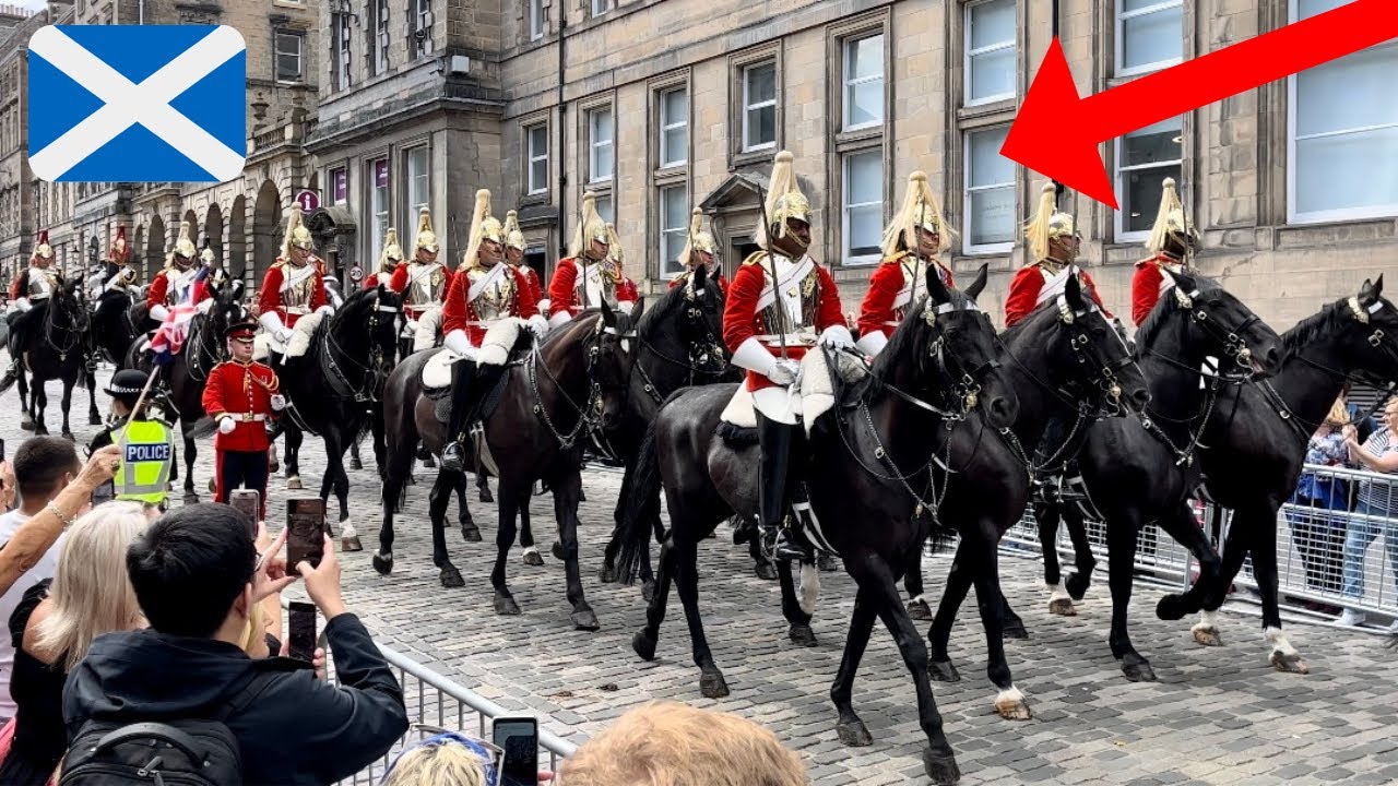 INCREDIBLY RARE SIGHTING! King’s Guards SPOTTED in Edinburgh, Scotland!