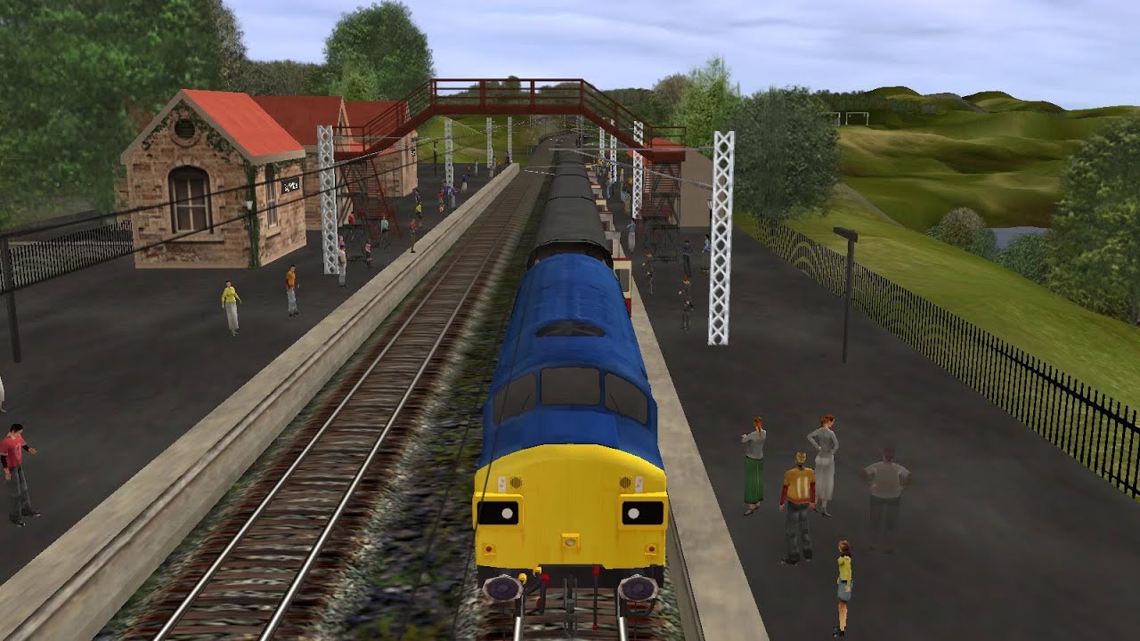 Trainz Railroad Simulator 2004 Demo Banks Heath Britain Start (BR CLass 37)   Auran 2004