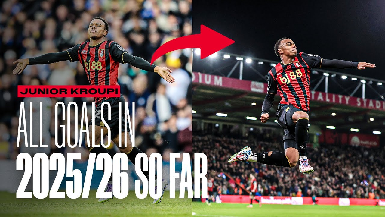 Eli Junior Kroupi: ALL GOALS scored for AFC Bournemouth in 2025/26 so far