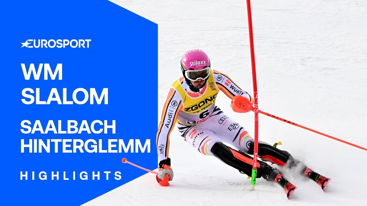 Stra&szlig;er erl&ouml;st Deutschland mit Podestplatz | WM | Slalom in Saalbach | Highlights deutsch