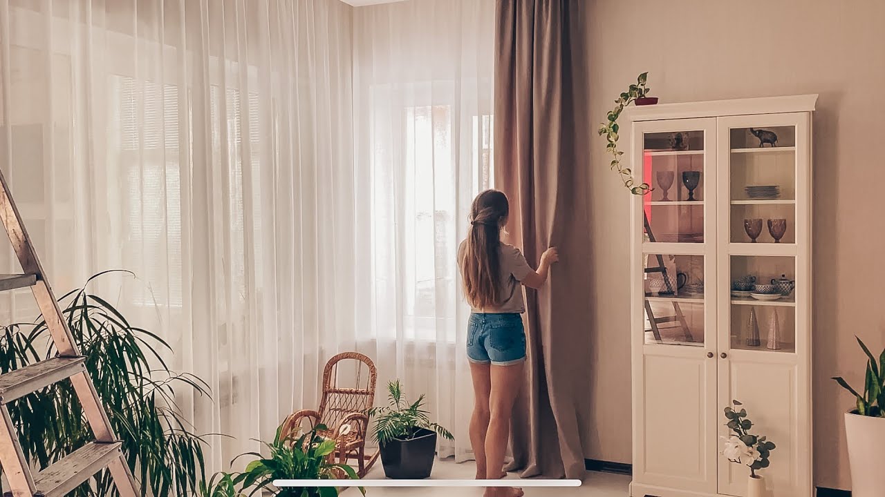 Шью шторы в гостиную | новая мебель IKEA | покупка ткани на Озон