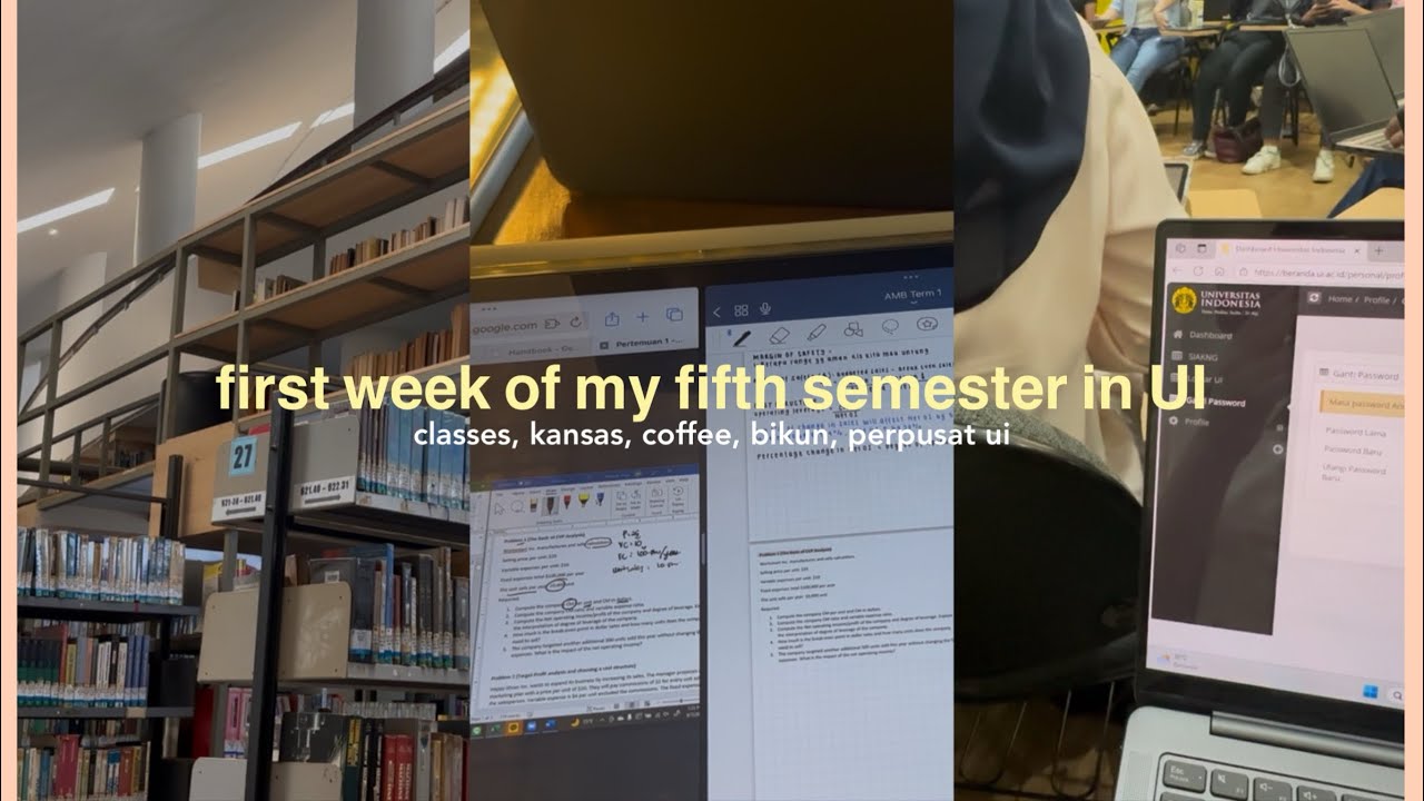 Uni diary ep.21 — first week of my 5️⃣th semester in UI