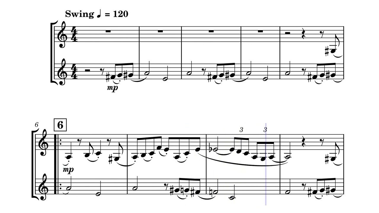 Pink Panther Theme Song (clarinet duet)