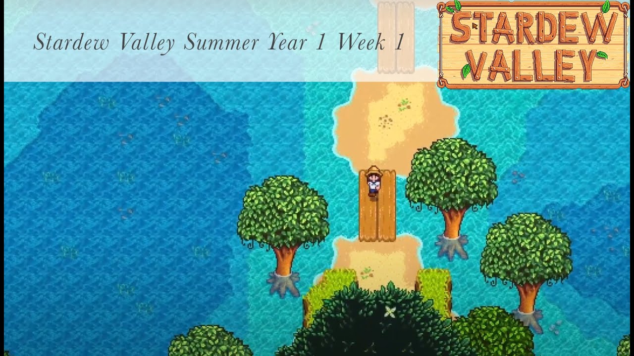 Stardew Valley Summer Year 1 week 1 | No Commentary | Chill Gameplay for relax and study