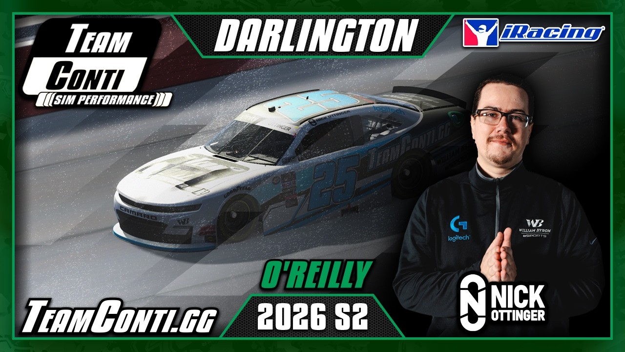 Руководство по трассе iRacing Pro от Team Conti Sim Performance: NASCAR O'Reilly в Дарлингтоне