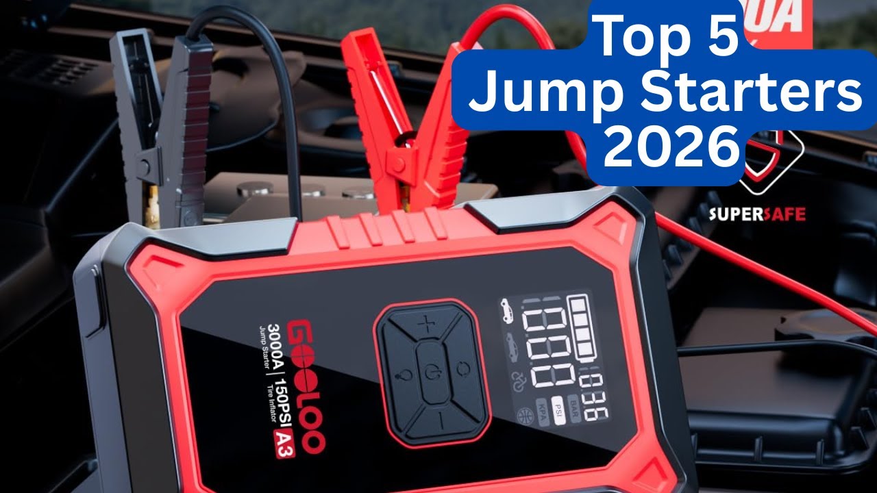 Top 5 Best Car Jump Starters of 2026 🚗⚡ | Portable, Powerful & Reliable