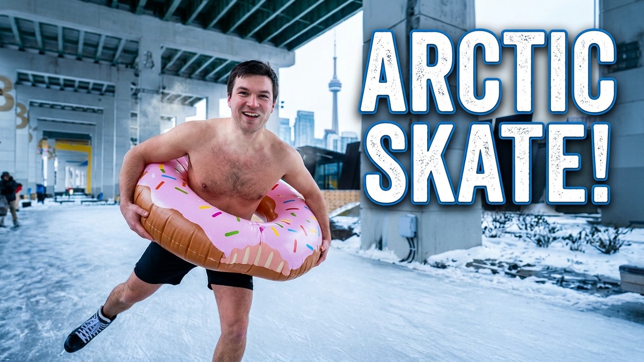 Frozen Toronto at –19°C ❄️ | Real Life Polar Bear Ice Skate 4K POV