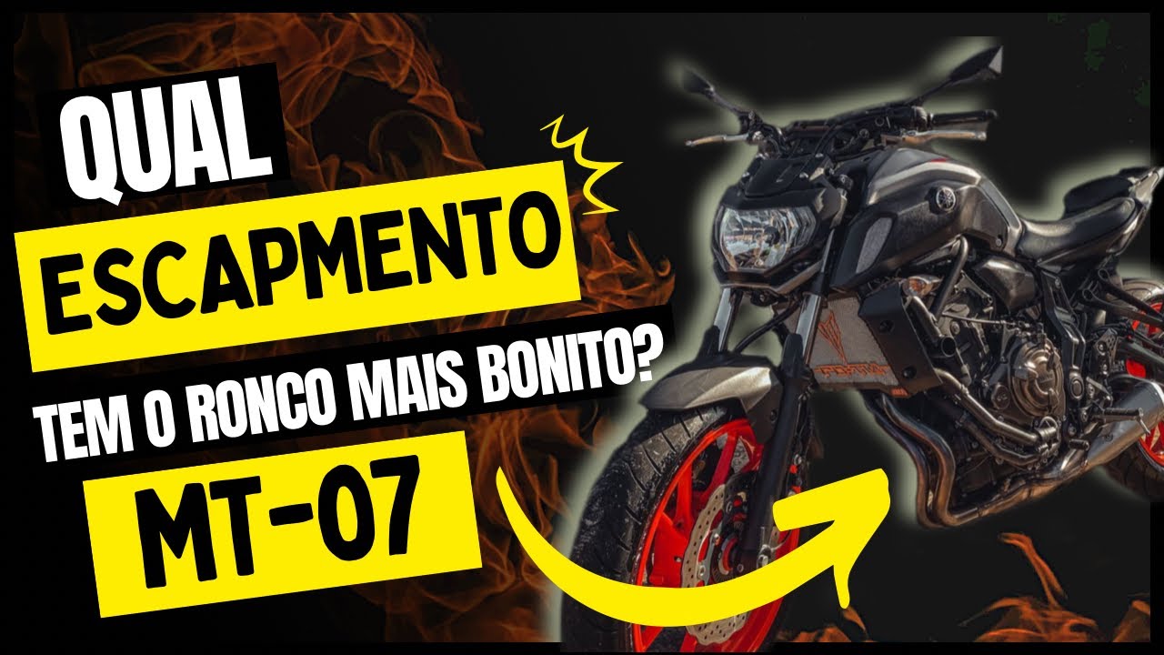 Escapamentos da MT07! QUAL O MELHOR RONCO?
