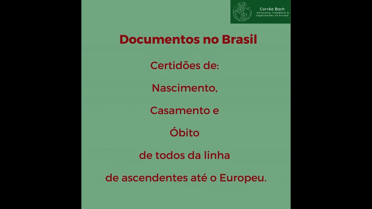 CERTID&Otilde;ES NA IT&Aacute;LIA E BRASIL