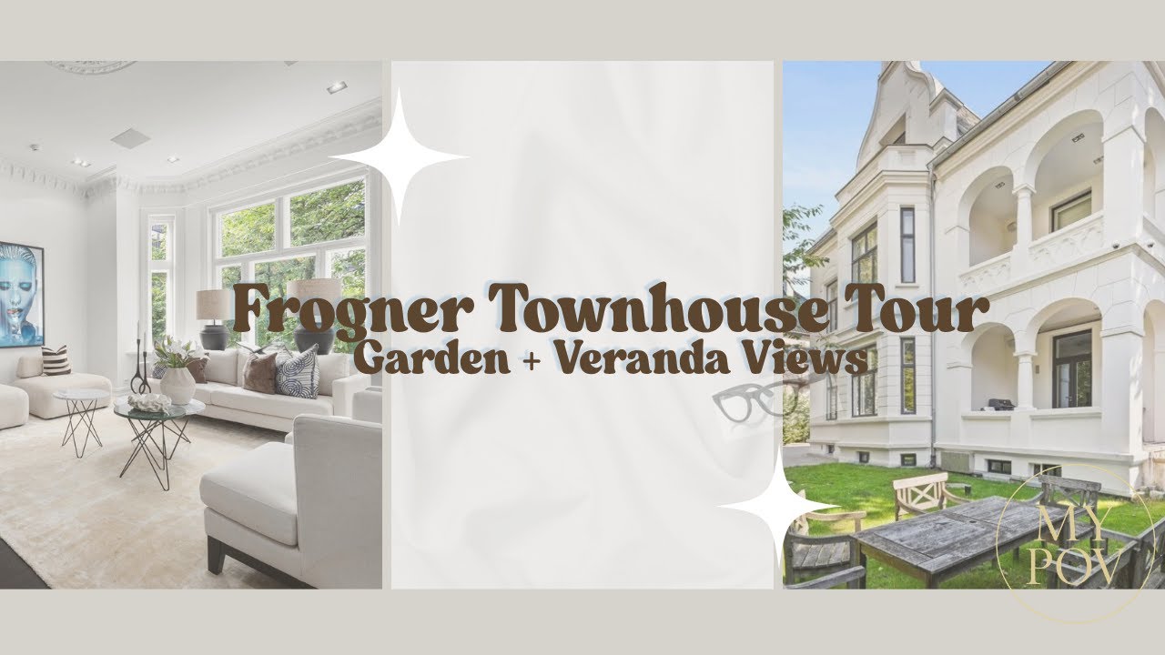 POV: Exclusive Townhouse Apartment Tour in Frogner | Garden, Veranda & Garasje