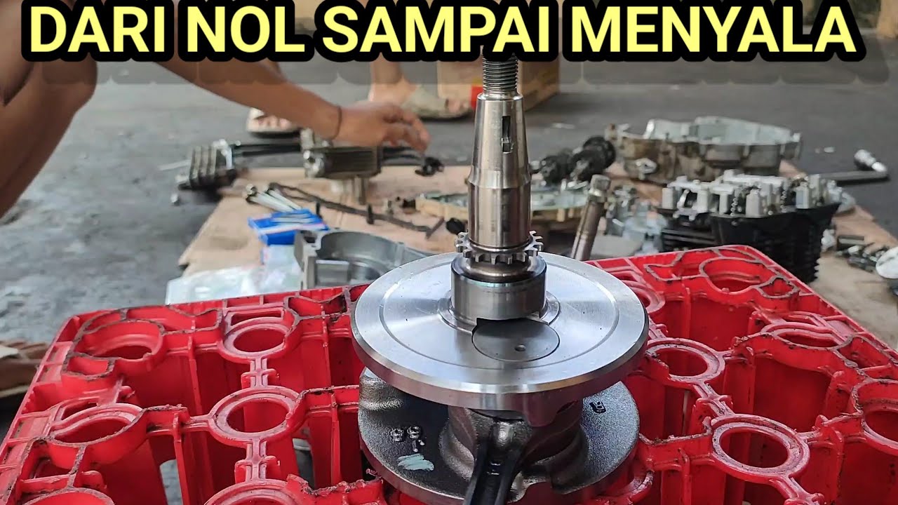 Rakit mesin satria Fu dari nol 