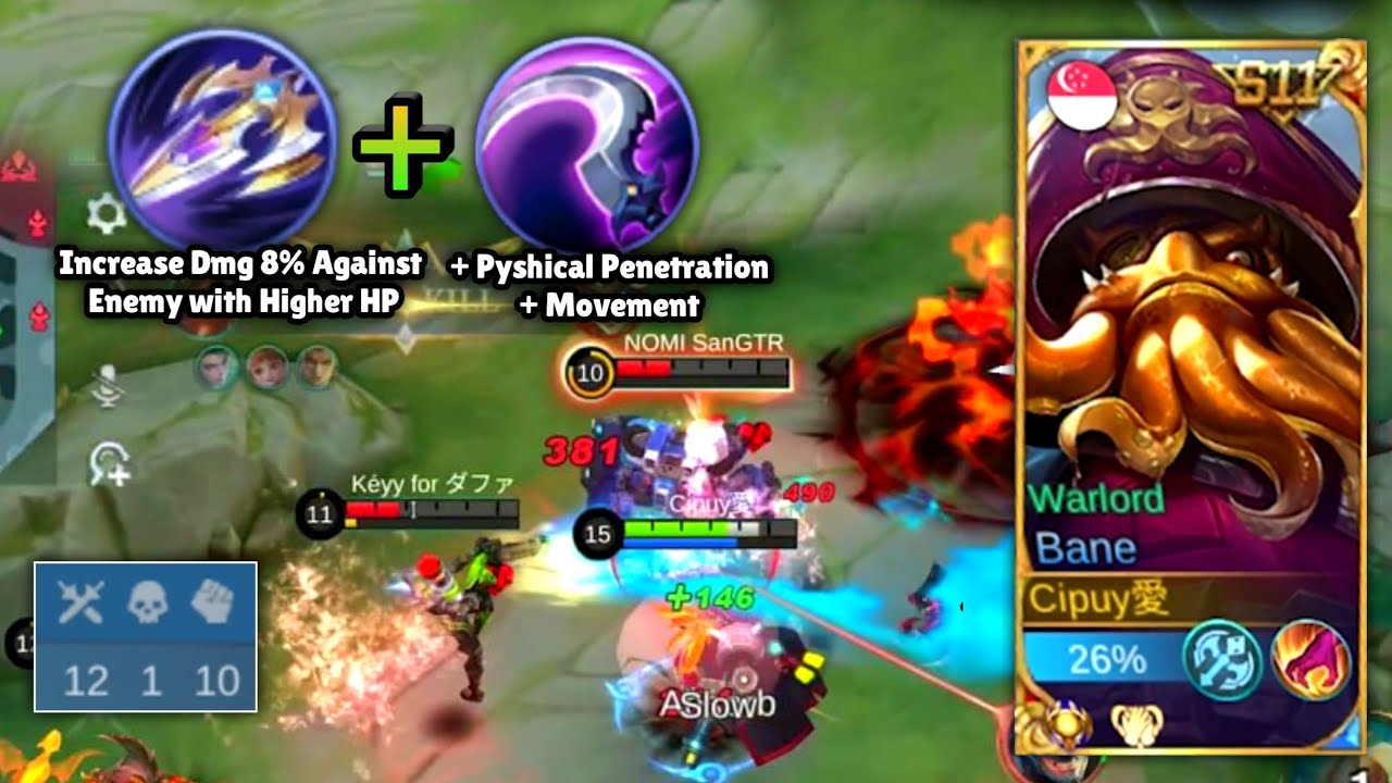 Bane Penetration Build For Team Fight [ Bane Best Build 2023 ] Mobile Legends