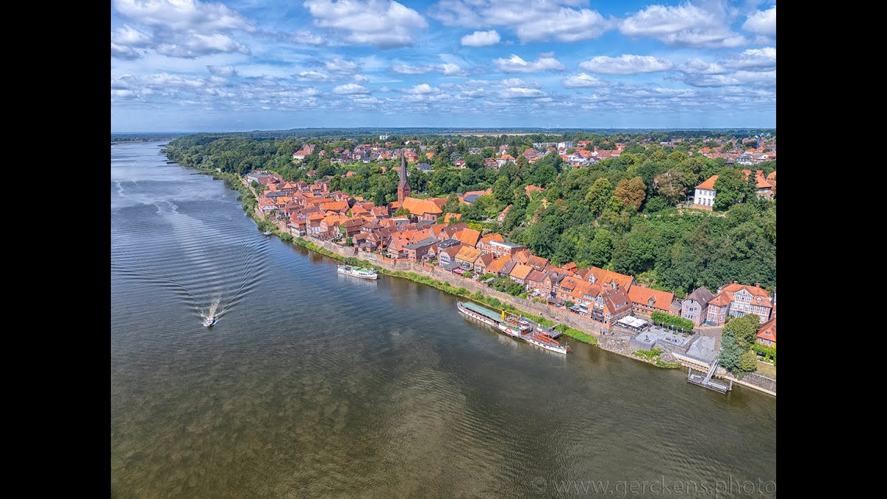 Lauenburg, die alte und historische Stadt an der Elbe
