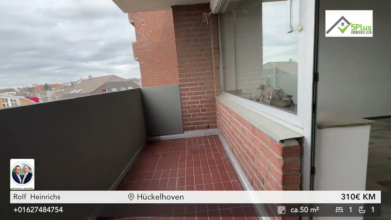2-Zimmer-Wohnung mit Balkon zur Miete 🏡 in Hückelhoven📍
