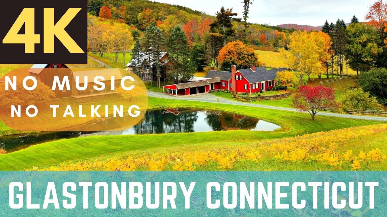 4K walking tour of the town of Glastonbury in Connecticut.