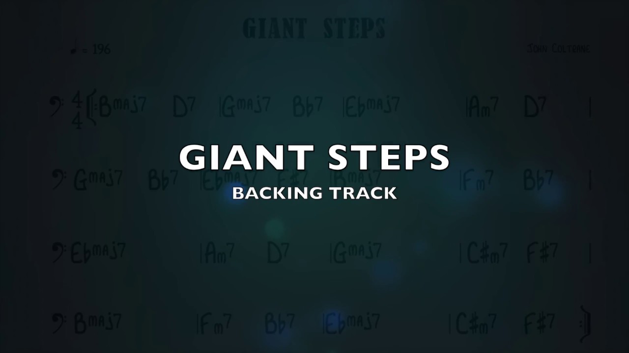 Giant Steps - backing track - groove - 196 bpm